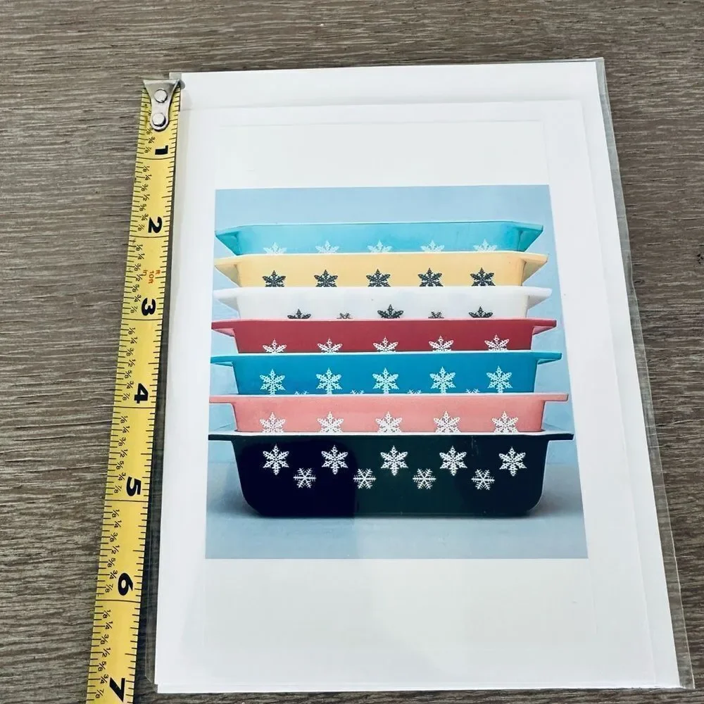 Vintage Pyrex Graphic Art Greeting Card